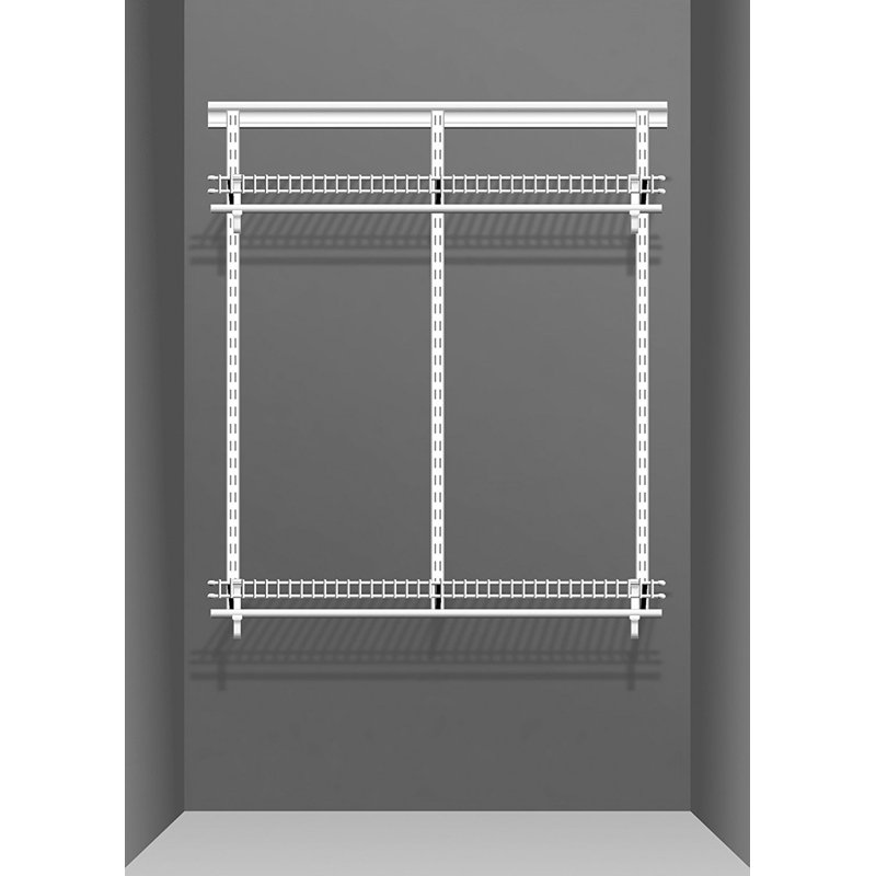 ClosetMaid 4 Shelf Adjustable ShelfTrack Wardrobe Shelving & Clothes